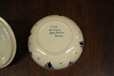 (n-6875) Delft Blue, käsitsimaalitud kaanega toos