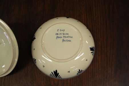 (n-6875) Delft Blue, käsitsimaalitud kaanega toos