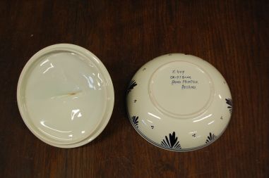 (n-6875) Delft Blue, käsitsimaalitud kaanega toos