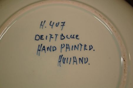 (n-6875) Delft Blue, käsitsimaalitud kaanega toos