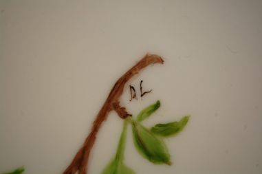 (n-6902) Käsitsimaalitud seinataldrik "Kirsid"