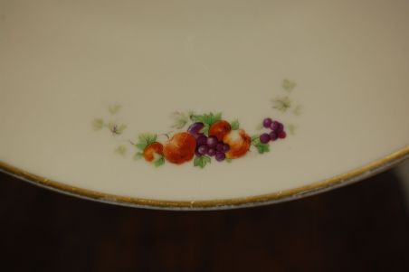 (n-6903) Bohemia Royal Ivory, ümar puuviljadega vaagen