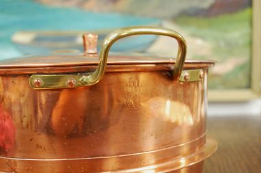 (n-6930) J. EM. Berglund Ockelbo, suur metallpott, 5L