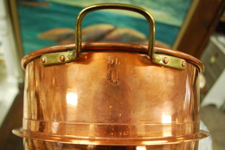 (n-6930) J. EM. Berglund Ockelbo, suur metallpott, 5L