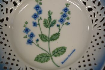 (n-6970/1) Schumann Arzberg Echt Cobalt, Kai Beckman, kollektsioontaldrik nr.5 "Taimed" 2