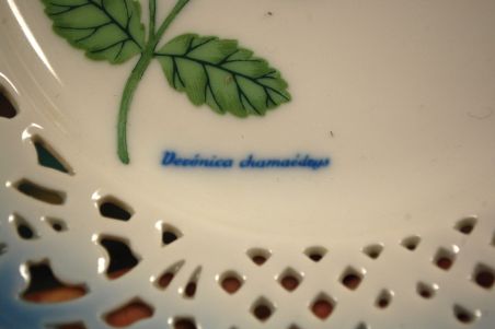 (n-6970/1) Schumann Arzberg Echt Cobalt, Kai Beckman, kollektsioontaldrik nr.5 "Taimed"