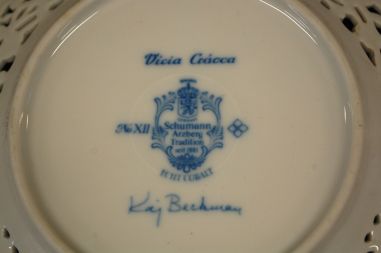 (n-6970/2) Schumann Arzberg Echt Cobalt, Kai Beckman, kollektsioontaldrik nr.12 "Taimed"