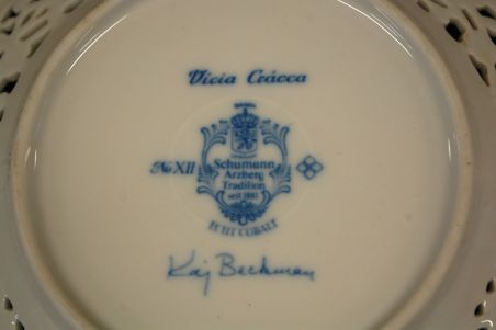 (n-6970/2) Schumann Arzberg Echt Cobalt, Kai Beckman, kollektsioontaldrik nr.12 "Taimed"