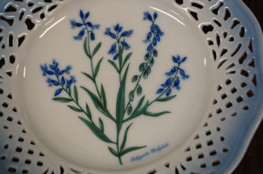 (n-6970/3) Schumann Arzberg Echt Cobalt, Kai Beckman, kollektsioontaldrik nr.11 "Taimed"