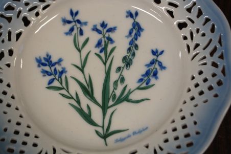 (n-6970/3) Schumann Arzberg Echt Cobalt, Kai Beckman, kollektsioontaldrik nr.11 "Taimed"