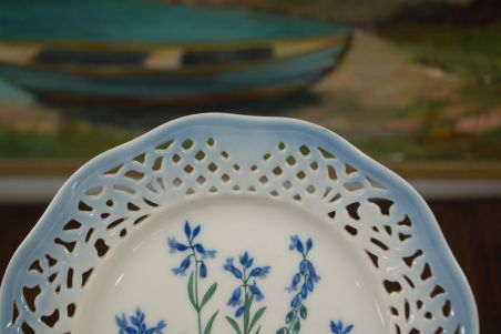 (n-6970/3) Schumann Arzberg Echt Cobalt, Kai Beckman, kollektsioontaldrik nr.11 "Taimed"