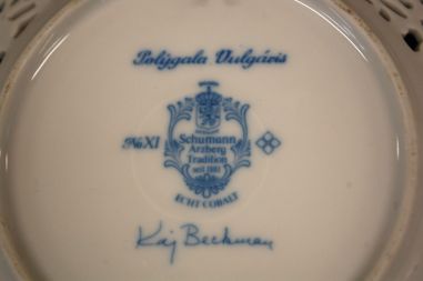 (n-6970/3) Schumann Arzberg Echt Cobalt, Kai Beckman, kollektsioontaldrik nr.11 "Taimed"