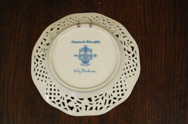 (n-6970/4) Schumann Arzberg Echt Cobalt, Kai Beckman, kollektsioontaldrik nr.1 "Taimed"