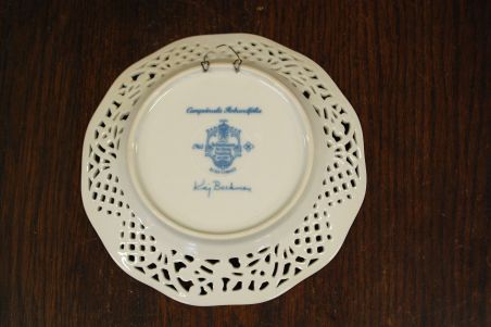 (n-6970/4) Schumann Arzberg Echt Cobalt, Kai Beckman, kollektsioontaldrik nr.1 "Taimed"