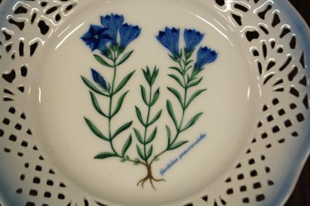 (n-6970/5) Schumann Arzberg Echt Cobalt, Kai Beckman, kollektsioontaldrik nr.9 "Taimed"