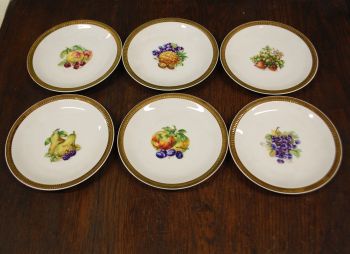 (n-6974) Concordia Lesov, puuviljadega koogitaldrikud, 6tk