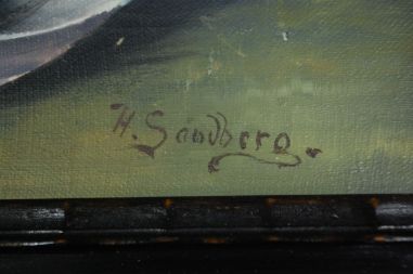 (L-659) H.Sandberg, raamitud natüürmort