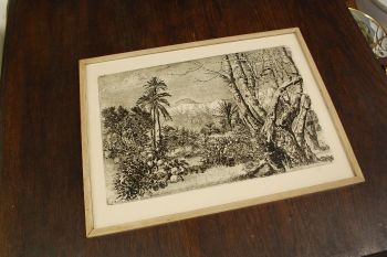 (P-1067) Viiralt, trükirepro Marrakechi maastik 2