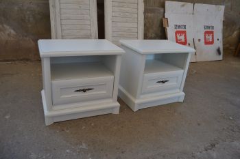 (L-665) Valged öökapid, 2 tk paaris