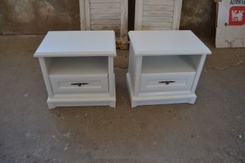 (L-665) Valged öökapid, 2 tk paaris 2