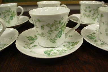 (n-7012/3) Hutschenreuther, kohvitassid-taldrikud, 6tk komplektis