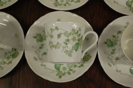 (n-7012/3) Hutschenreuther, kohvitassid-taldrikud, 6tk komplektis