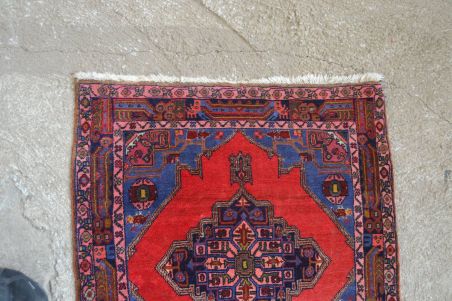 (v-100) Villane käsitöövaip IRAN 0,8x0,9m