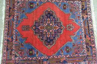 (v-100) Villane käsitöövaip IRAN 0,8x0,9m