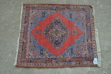 (v-100) Villane käsitöövaip IRAN 0,8x0,9m