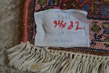 (v-100) Villane käsitöövaip IRAN 0,8x0,9m