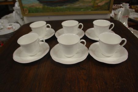 (n-7035/3) Villeroy & Boch Palatino kohvitassid-taldrikud, 6tk