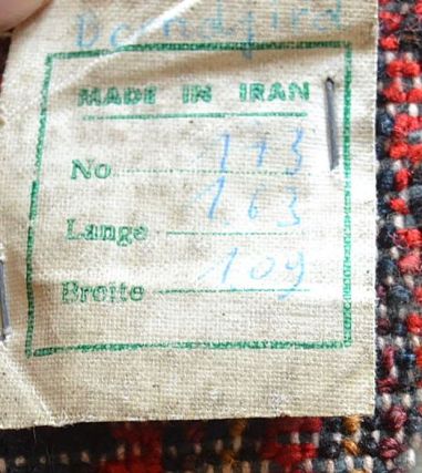 (v-106) Iran käsitöövaip 1,1x1,6 m