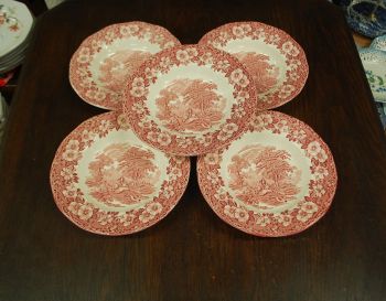 (n-7052) Enoch Wedgwood LTD, Woodland, supi-pastataldrikud, 5tk