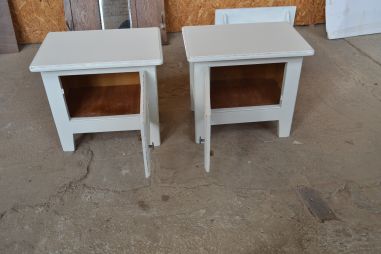 (n-7080) Valged öökapid, 2 tk komplektis