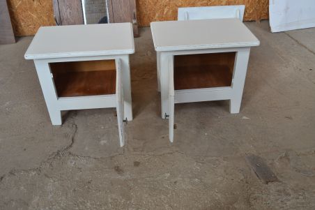 (n-7080) Valged öökapid, 2 tk komplektis