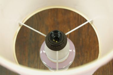 (n-7085) Roosa roosiline laualamp