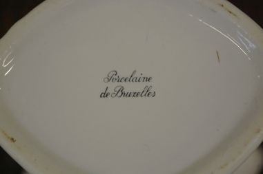 (n-7086) Porrcelaine de Bruxelles, lilleline vaas