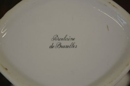 (n-7086) Porrcelaine de Bruxelles, lilleline vaas