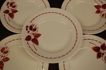 (n-7146/1) Roosilised praetaldrikud, 5tk 2