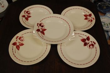 (n-7146/1) Roosilised praetaldrikud, 5tk