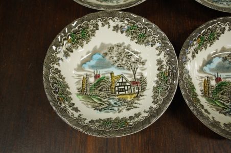 (n-7148/1) Myott, Fine Staffordshire Ware, The Brook, kausid, 4tk