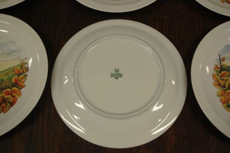 (n-7154/1) Bavaria Bareuther Waldsassen, juustutaldrikud, 6tk