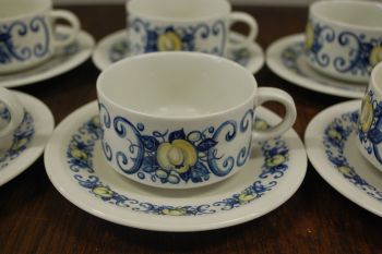 (n-7162) Villeroy & Boch Cadiz, kohvitassid-taldrikud, 6tk 2