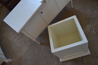 (L-705) valge kast, laud