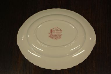 (n-7177/3) Royal tudor Ware Staffordshire, Coaching Taverns 1828, ovaalne vaagen