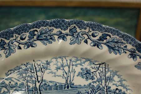 (n-7178/2) Myotts Country Life, Fine Staffordshire Ware, ovaalne vaagen