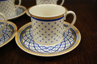 (n-7182/4) Villeroy & Boch, Gallo Design, Perpignan, kohvitassid-taldrikud, 4tk