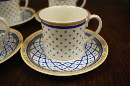 (n-7182/4) Villeroy & Boch, Gallo Design, Perpignan, kohvitassid-taldrikud, 4tk