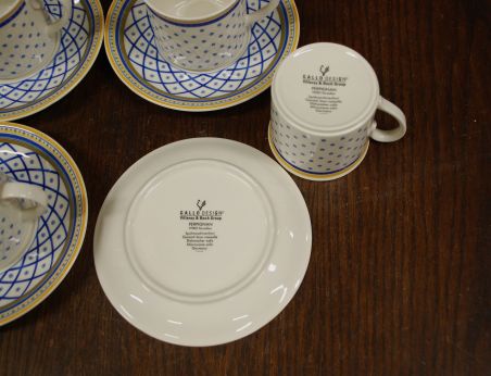 (n-7182/4) Villeroy & Boch, Gallo Design, Perpignan, kohvitassid-taldrikud, 4tk