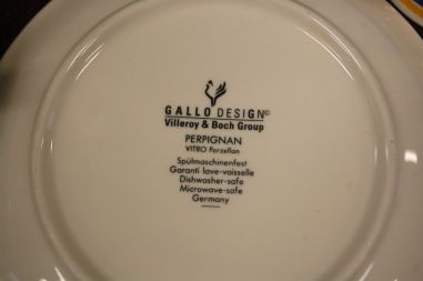 (n-7182/4) Villeroy & Boch, Gallo Design, Perpignan, kohvitassid-taldrikud, 4tk